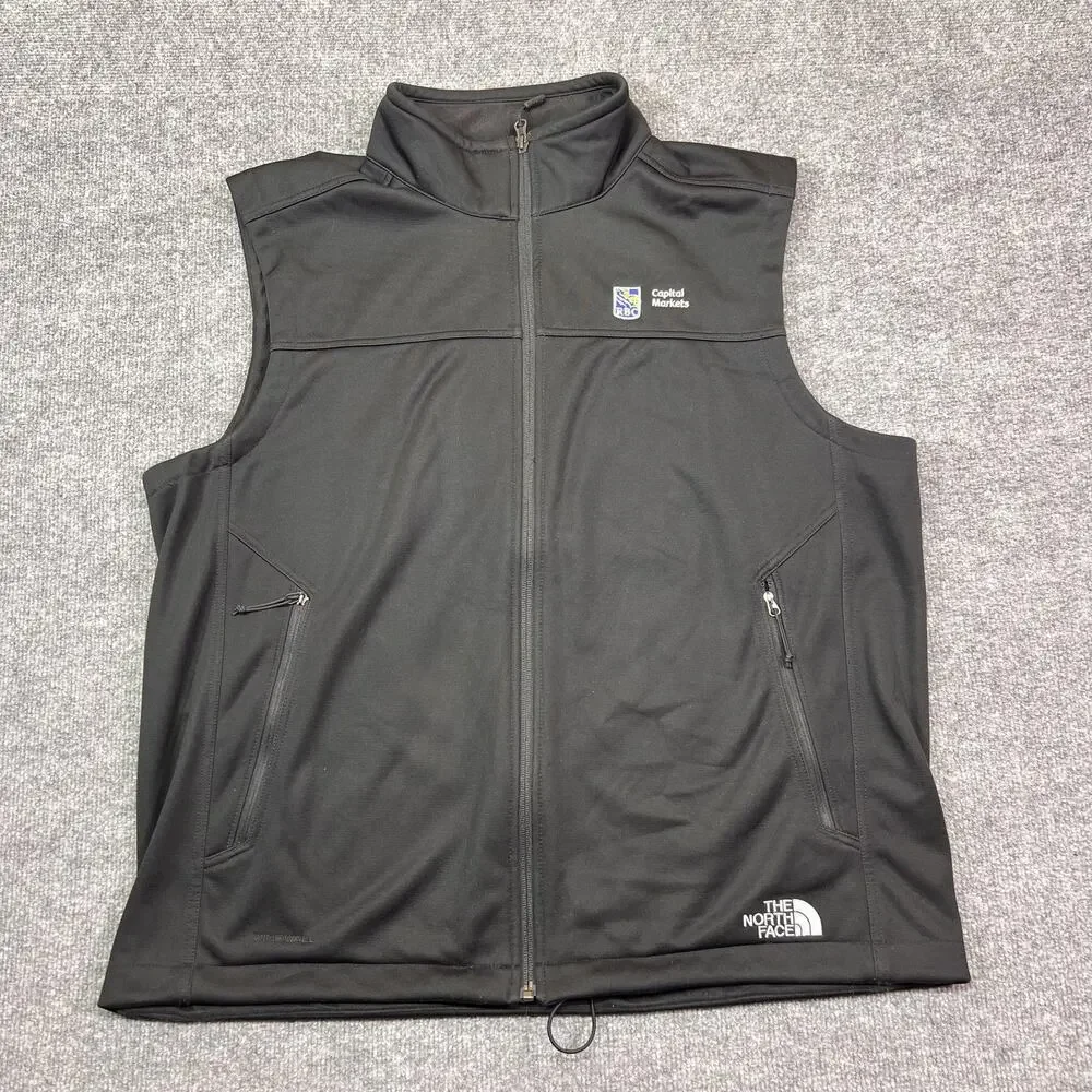 The North Face Vest Mens XL Black Windwall Full Zip RBC Capital Markets